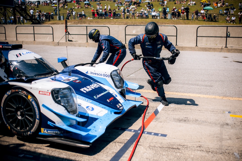 Mikkel Jensen sendt ud af podiekampen i Canada.
(Foto: United Autosports)